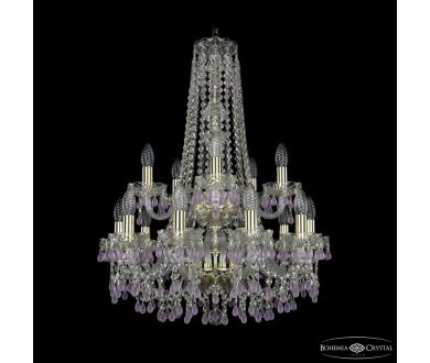 Подвесная люстра Bohemia Ivele Crystal 1410/10+5/195/h-74/2d G V7010