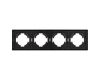 Рамка пластиковая на 4 поста Arlight FRM-TENDO-PL-4-BK 053848