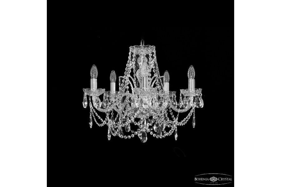 Подвесная люстра Bohemia Ivele Crystal 1411/5/195 Ni
