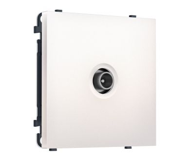 Комплект механизма TV розетки проходной SIGMA Жемчуг 5-1000 MHz 4dB QUANT PRO Ambrella Volt MS213030 (SP2130, PR211)