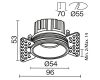 Встраиваемый светильник Maytoni Round DL058-7W2.7K-TRS-W