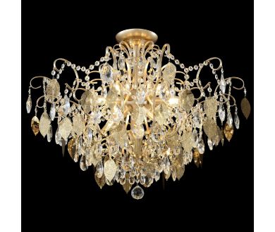 Потолочная люстра Crystal Lux ESMIRALDA PL9 GOLD