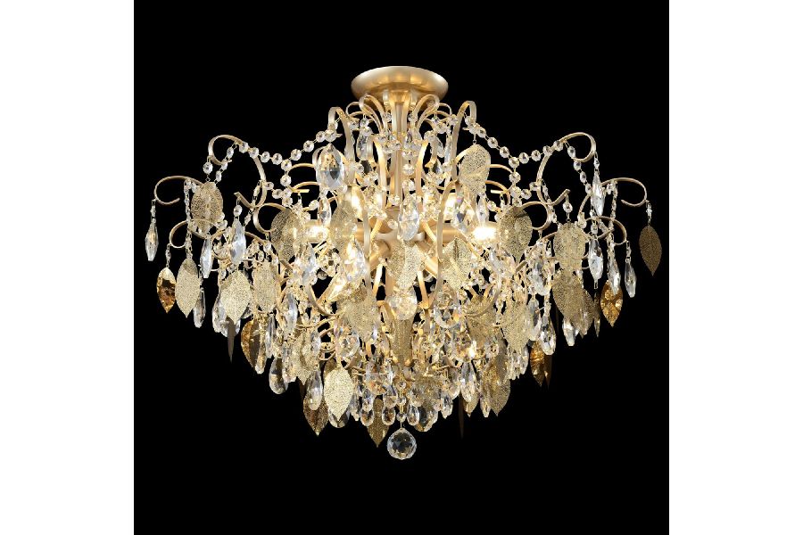 Потолочная люстра Crystal Lux ESMIRALDA PL9 GOLD