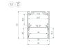 Алюминиевый профиль Arlight SL-LINE-4050-3L-2000 ANOD BLACK 044670