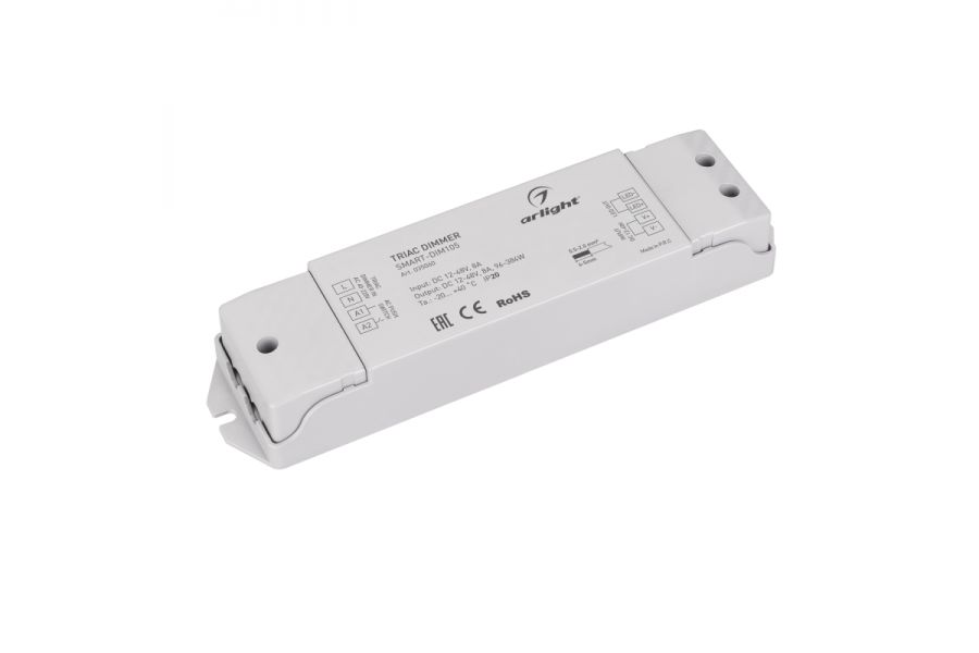 Диммер Arlight Smart-Dim105 (12-48V, 8A, Triac) 035060