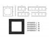 Рамка трехместная Ambrella Volt Platos AF550503