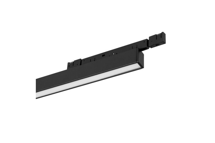 Трековый магнитный светильник Arlight MAG-MICROCOSM-FLAT-L300-10W Warm3000 (BK, 100 deg, 24V) (IP20 Металл) 051773