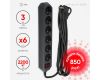 Сетевой фильтр Эра USF-6es-3m-B-BOX Б0037263