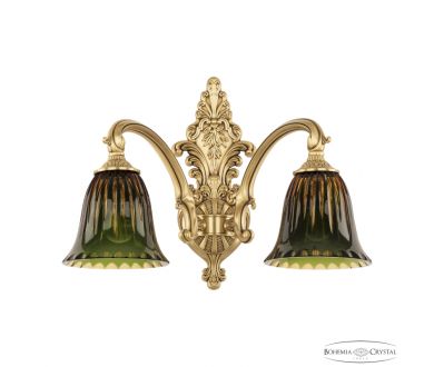 Бра Bohemia Ivele Crystal Verona 7209B15/2/175 FP P2 D Amber-Green/H-1K