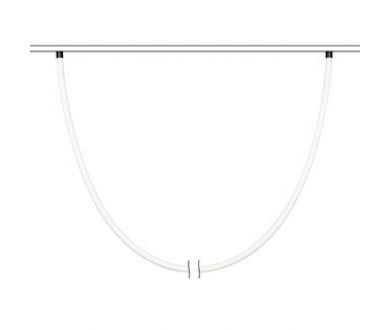 Трековый магнитный светильник Arlight MAG-ORIENT-TUBE-ELASTIC-2620-R30-L5000-70W Day4000 (BK, 360 deg, 48V) 041651