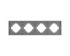 Рамка пластиковая на 4 поста Arlight FRM-TENDO-PL-4-GR 053849