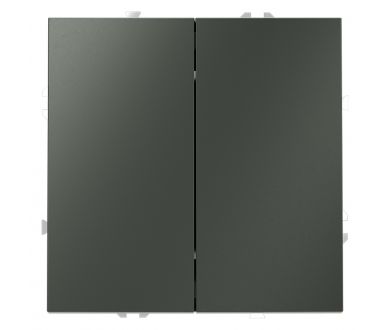 Проходной переключатель двухклавишный Voltum S70 VLS020306 (титан)