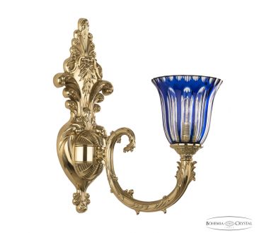 Бра Bohemia Ivele Crystal Florence 7109B15/1/210 G P2 U Clear-Blue/H-1H