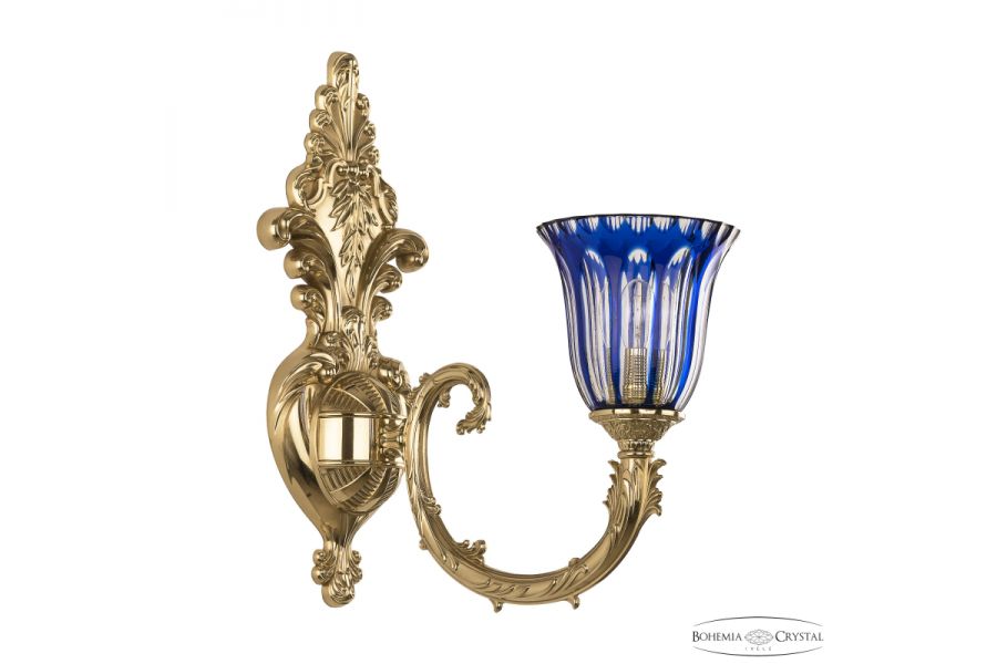 Бра Bohemia Ivele Crystal Florence 7109B15/1/210 G P2 U Clear-Blue/H-1H