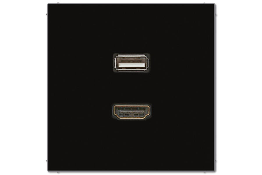 Розетка HDMI/USB Jung MALS1163SW