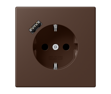 Купить Розетка 2K+З USB Typ A Jung LC1520-18A239 Розетка 2K+З USB Typ A Jung LC1520-18A239
