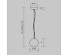 Подвесной светильник Maytoni Basic Texture MOD461PL-01B