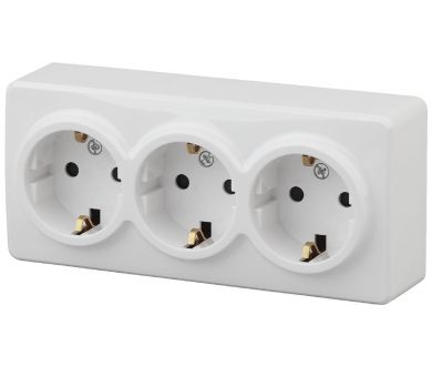 Розетка 2P+E Schuko со шторками Эра 11-2209-01 Б0020703