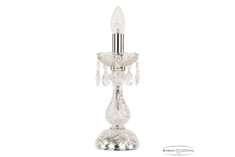 Настольная лампа Bohemia Ivele Crystal 107L/1-27 Ni