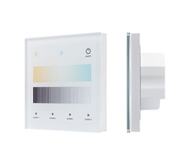 Сенсорная панель Arlight SMART-DALI-301-11-1G-4SC-DT8 Белая (230V, встраиваемая, 2.4G) (IARL, IP20 Пластик) 046563
