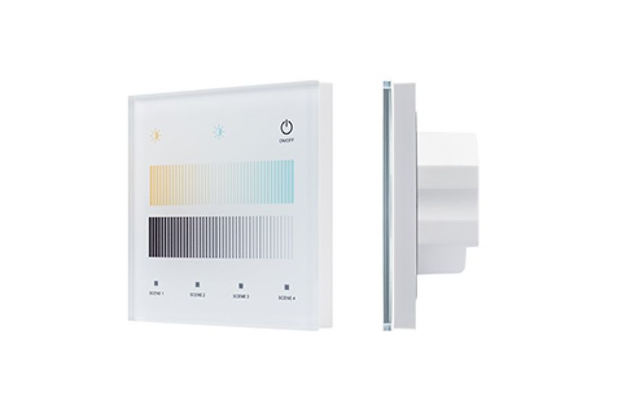 Сенсорная панель Arlight SMART-DALI-301-11-1G-4SC-DT8 Белая (230V, встраиваемая, 2.4G) (IARL, IP20 Пластик) 046563