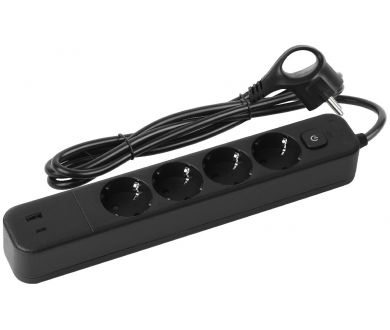Сетевой фильтр Эра USF-4es-1,5m-2xUSBAC-B Б0059572