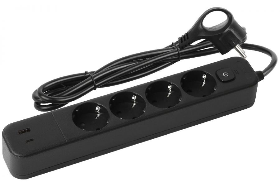 Сетевой фильтр Эра USF-4es-1,5m-2xUSBAC-B Б0059572