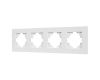 Рамка на 4 поста пластиковая Arlight FRM-PERIO-PL-4-WH 049758