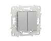 Переключатель двухклавишный перекрестный Schneider Electric Unica New NU521530