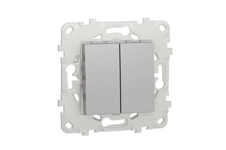 Переключатель двухклавишный перекрестный Schneider Electric Unica New NU521530