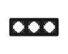 Рамка на 3 поста алюминиевая Arlight FRM-AKIRY-SFAL-3-BK 049741