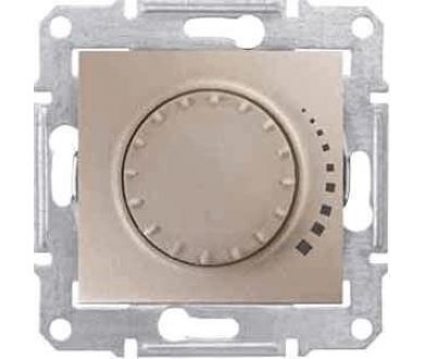 Диммер поворотный емкостный проходной Schneider Electric Sedna 60-500W SDN2200568