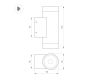 Уличный настенный светильник Arlight LGD-RAY-TWIN-R65-2x9W Day4000 (Серый, 23 deg, 230V) (IP65 Металл) 044850(1)