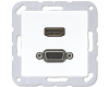 Розетка HDMI/VGA Jung MAA1173WW