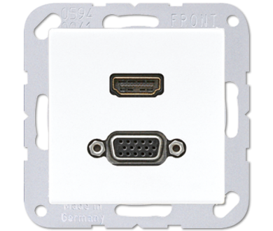 Купить Розетка HDMI/VGA Jung MAA1173WW Розетка HDMI/VGA Jung MAA1173WW