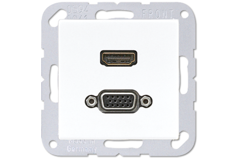 Розетка HDMI/VGA Jung MAA1173WW