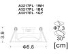 Встраиваемый светильник Arte Lamp A3217PL-1BK