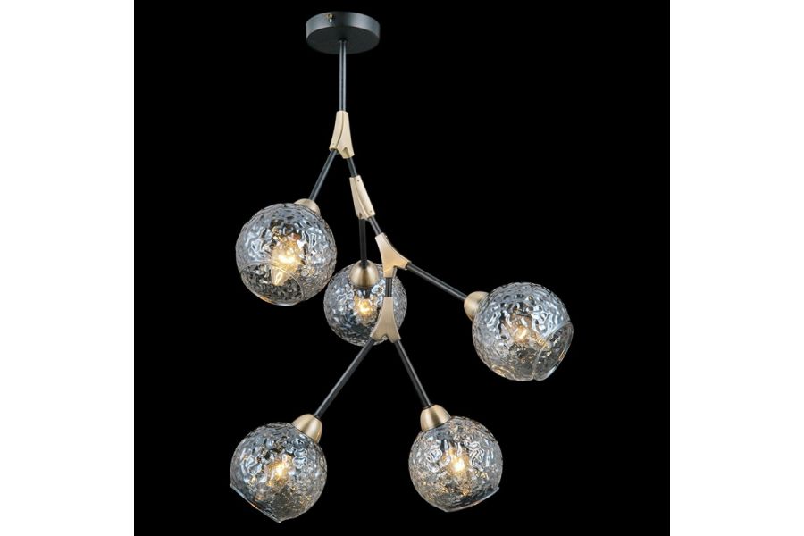 Люстра на штанге Illumico IL0263-5PSQ-79 BK AB