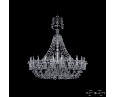 Подвесная люстра Bohemia Ivele Crystal 1409/24/530/XL-160 Ni