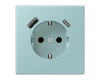 Розетка 2K+З USB Typ AC Jung LC1520-15CA214