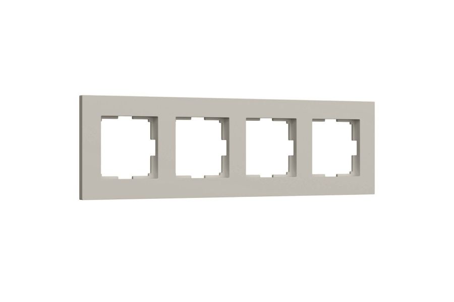 Рамка на 4 поста Werkel Slab (дымчатый софт) W0042917 4690389218453 a071628