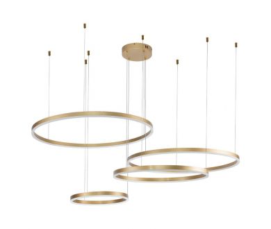 Подвесная люстра Indigo Galass 14001/4P Gold V000015L