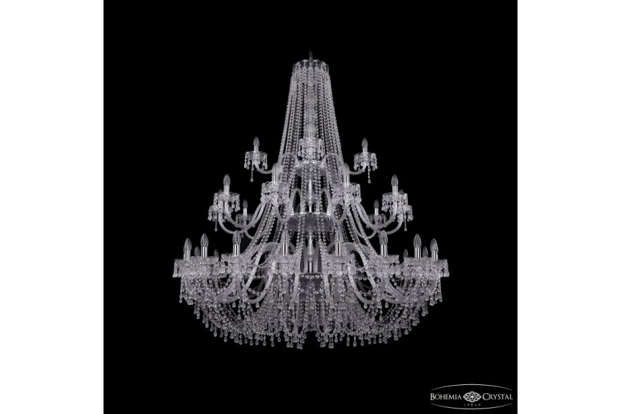Подвесная люстра Bohemia Ivele Crystal 1410/20+10+5/530/3d Ni V0300