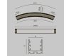 Радиусный профиль Maytoni Led strip ALM-3535R-B-D-45°-0.8M