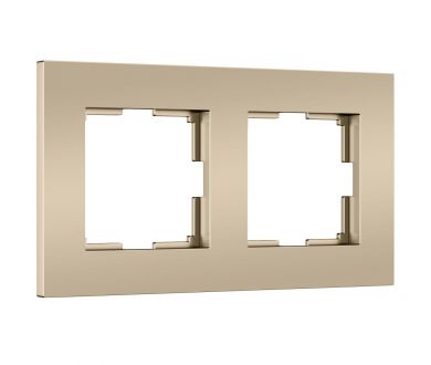 Рамка на 2 поста Werkel Slab (шампань софт) W0022911 4690389218378 a071624