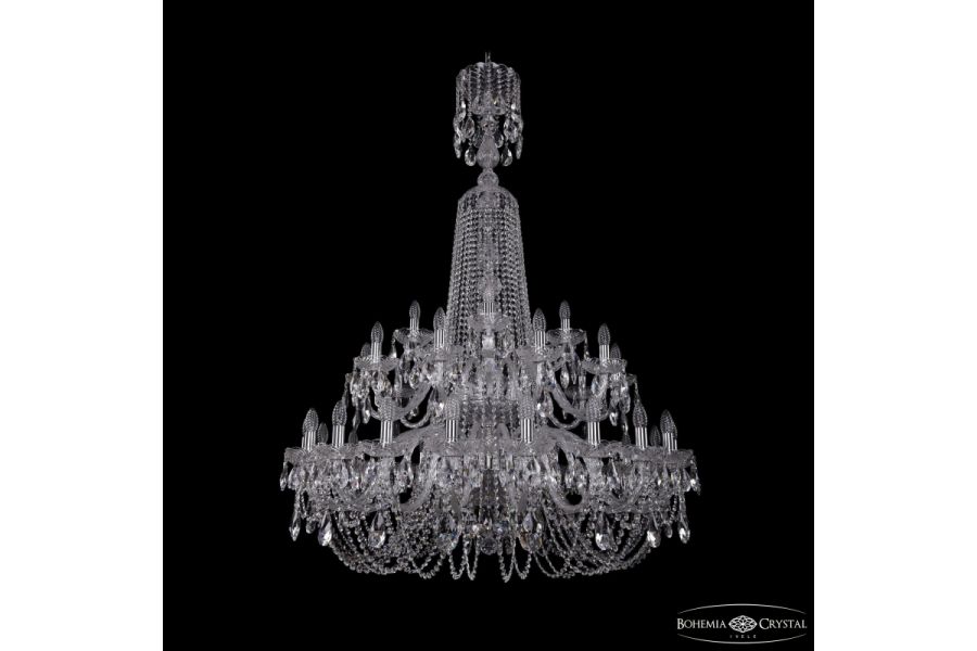 Подвесная люстра Bohemia Ivele Crystal 1402/20+10+5/400/XL-160/2d Ni