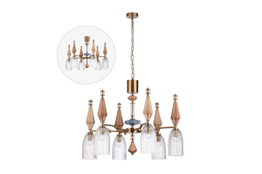 Подвесная люстра Odeon Light Modern Terra 5414/6