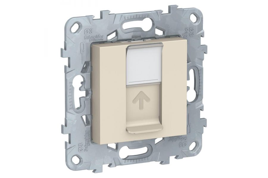 Розетка компьютерная RJ45 Schneider Electric Unica New Cat. 5е UTP NU541144