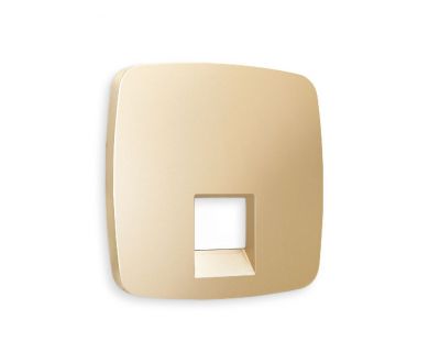 Лицевая панель для компьютерной/телефонной розетки RJ-45/RJ-11 Ambrella Volt Omega OP6120