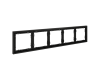 Рамка на 5 постов Voltum S70 VLS100508 (черный матовый)